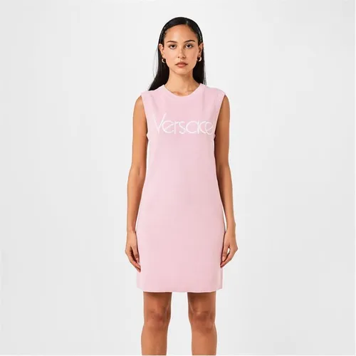 VERSACE Knitted Tank Dress - Pink