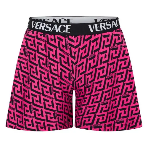 VERSACE La Greca Sweat Shorts Girls - Pink