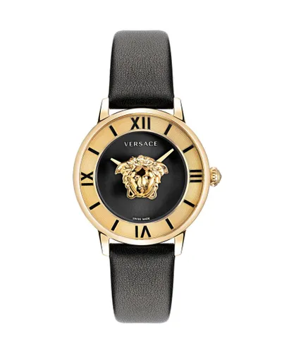 Versace La Medusa WoMens Black Watch VE2R00122 Leather (archived) - One Size