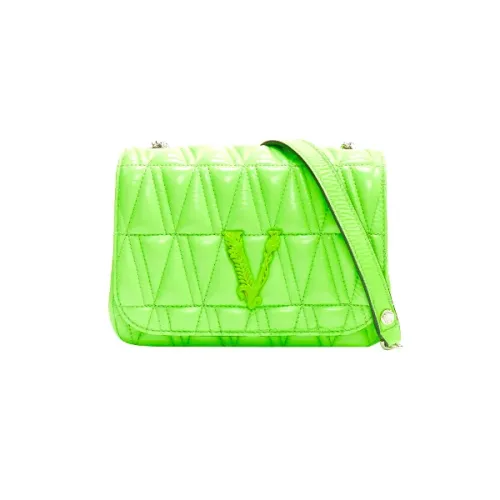 Versace , Leather crossbody-bags ,Green female, Sizes: ONE SIZE
