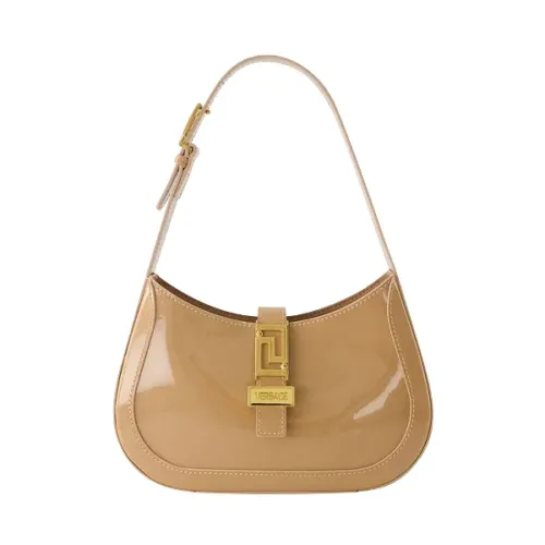 Versace , Leather handbags ,Brown female, Sizes: ONE SIZE