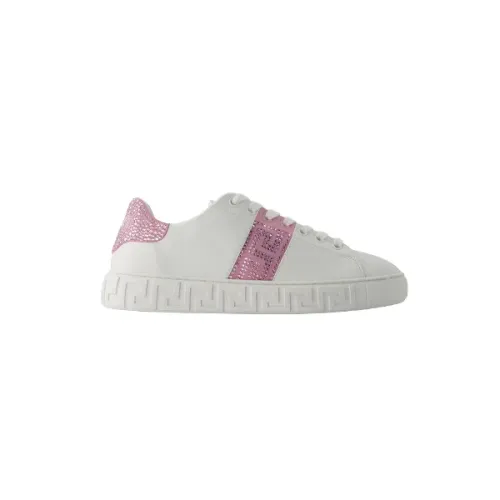 Versace , Leather sneakers ,Pink female, Sizes:
