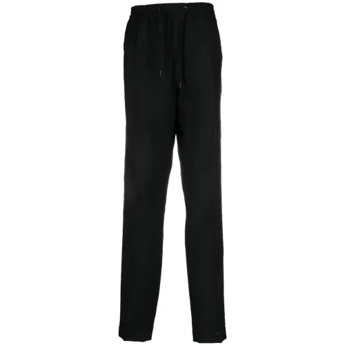 Versace , Leather Trousers ,Black male, Sizes: