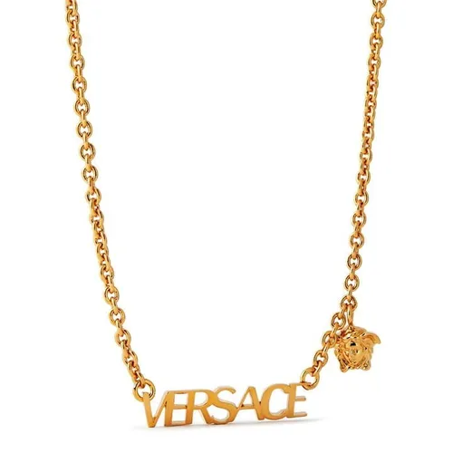 VERSACE Logo Necklace - Gold