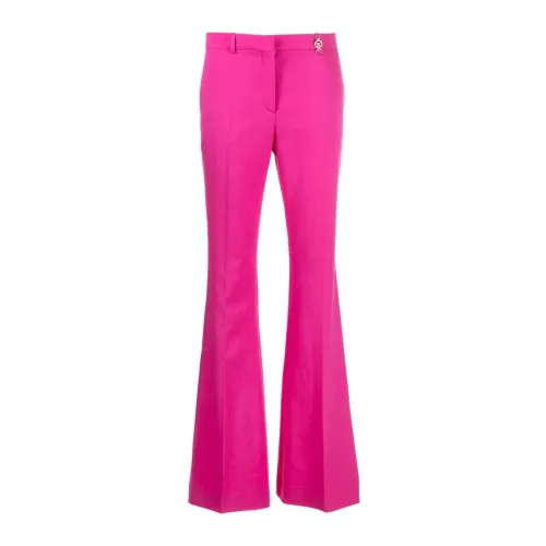 Versace , Medusa 95 Flared Trousers ,Pink female, Sizes: