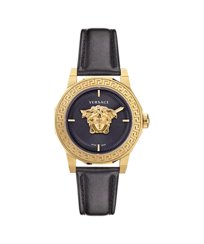 Versace Medusa Deco WoMens Black Watch VE7B00223 Leather (archived) - One Size