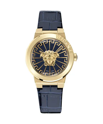 Versace Medusa Infinite WoMens Blue Watch VE3F00122 Leather (archived) - One Size