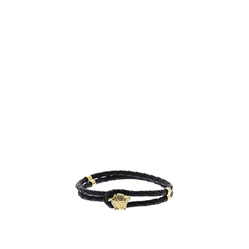 VERSACE Medusa Leather Bracelet - Black