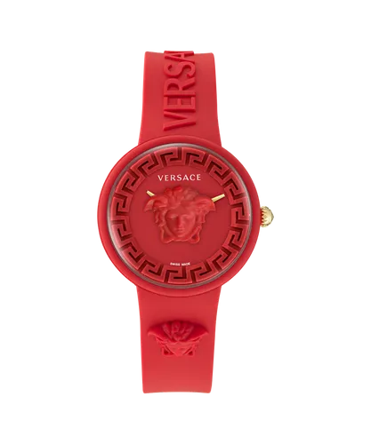 Versace Medusa Pop Unisex's Red Watch VE6G00723 Silicone - One Size