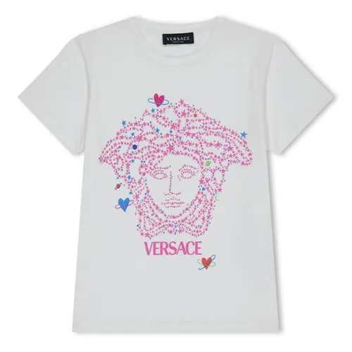 VERSACE Medusa Print T-Shirt - White