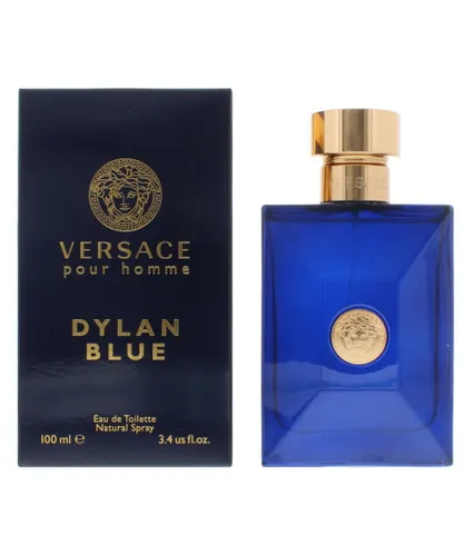 Versace Mens Pour Homme Dylan Blue Eau de Toilette 100ml Spray For Him - Black - One Size