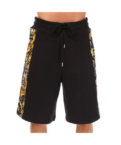 Versace Mens Shorts in Black Cotton