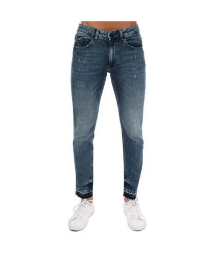 Versace Mens Slim Jeans in Denim - Blue Cotton