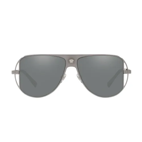 Versace , Metal Pilot Sunglasses with Bold and Classy Style ,Black unisex, Sizes: