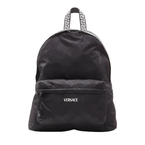 Versace , Nylon travel-bags ,Black male, Sizes: ONE SIZE
