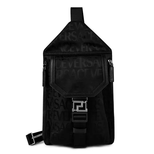 VERSACE One Shoulder Backpack - Black