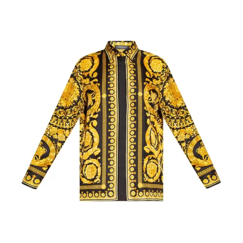 Versace , Patterned shirt ,Yellow female, Sizes: