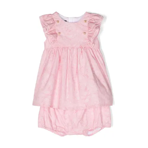 Versace , Pink Barocco Print Dress ,Pink female, Sizes: