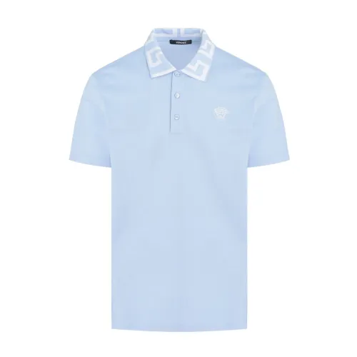 Versace , Polo Shirts ,Blue male, Sizes: