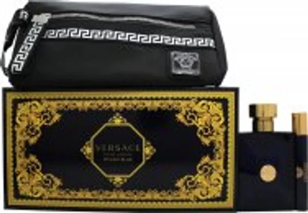 Versace Pour Homme Dylan Blue Gift Set 100ml EDT + 10ml EDT + Toiletry Bag