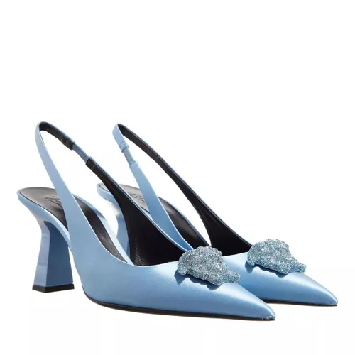Versace Pumps & High Heels - La Medusa Satin Slingsback Pumps - blue - Pumps & High Heels for ladies