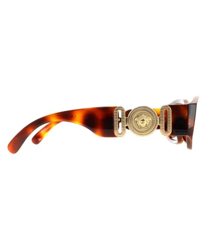 Versace Rectangle Unisex Havana Dark Brown VE4361 Sunglasses - One