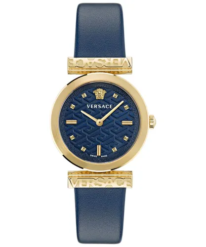 Versace Regalia WoMens Blue Watch VE6J00223 Leather (archived) - One Size