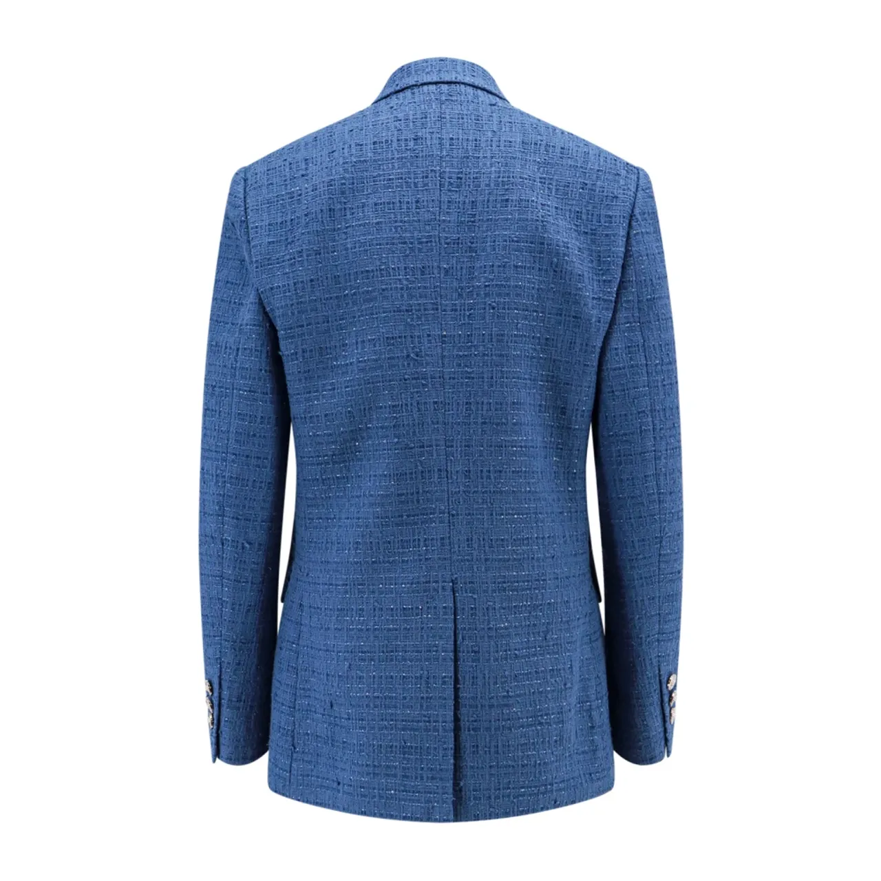 Versace , Sequin Tweed Blazer ,Blue female, Sizes:
