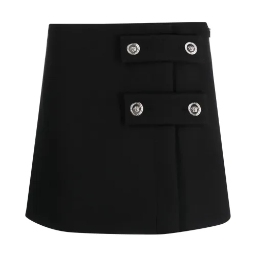 Versace , Short Skirts ,Black female, Sizes:
