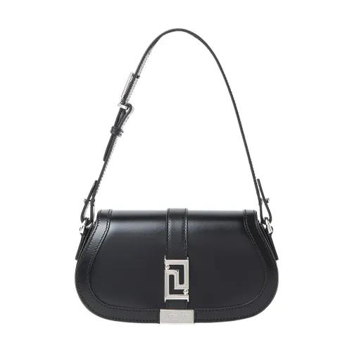 Versace , Small Greca Shoulder Bag ,Black female, Sizes: ONE SIZE