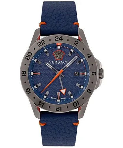 Versace Sport Tech Mens Blue Watch VE2W00222 Leather (archived) - One Size