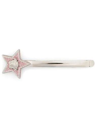 Versace star-embellished hair pin - Silver
