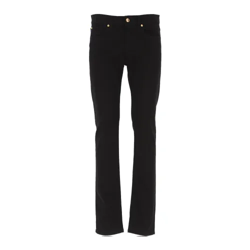 Versace , Stylish Black Denim Jeans for Men ,Black male, Sizes:
