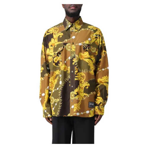 Versace , Stylish Shirts ,Yellow male, Sizes: