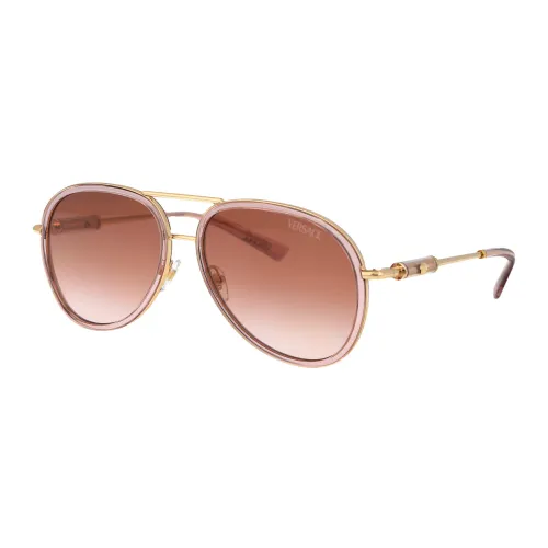 Versace , Stylish Sunglasses 0Ve2260 ,Brown unisex, Sizes: