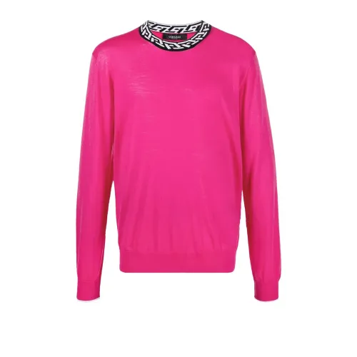 Versace , Stylish Sweaters ,Pink male, Sizes: