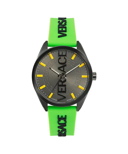 Versace V-vertical Mens Green Watch VE3H00923 Silicone - One Size