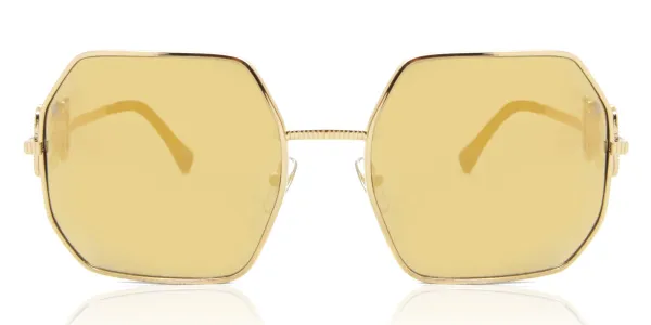 Versace VE2248 Polarized 10027P Women's Sunglasses Gold Size 58