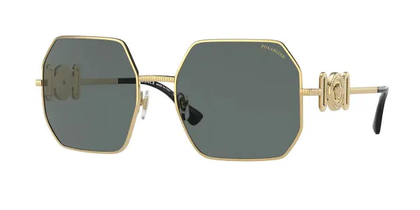 Versace VE2248 Polarized 100281 Women's Sunglasses Gold Size 58