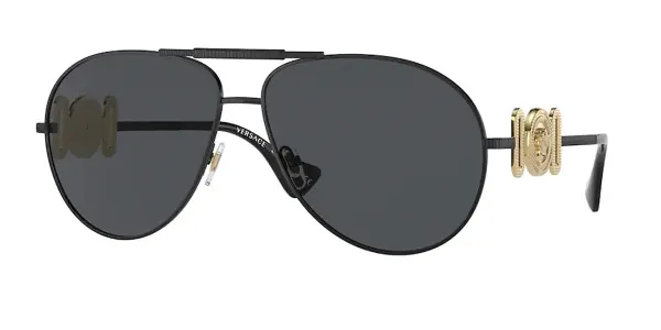 Versace VE2249 Polarized 126187 Men's Sunglasses Black Size 65
