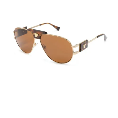 Versace , Ve2252 147073 Sunglasses ,Brown male, Sizes: