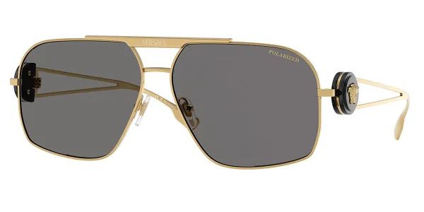 Versace VE2269 Polarized 100281 Men's Sunglasses Gold Size 62