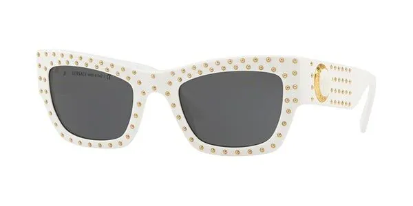 Versace VE4358 401/87 Women's Sunglasses White Size 52