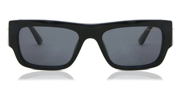 Versace VE4416U Polarized GB1/81 Men's Sunglasses Black Size 53