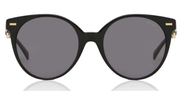 Versace VE4442 Polarized GB1/81 Women's Sunglasses Black Size 55