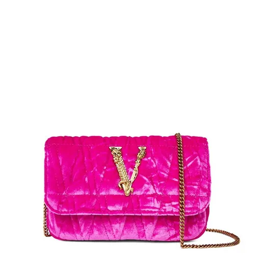 VERSACE Velvet Virtus Bag - Pink