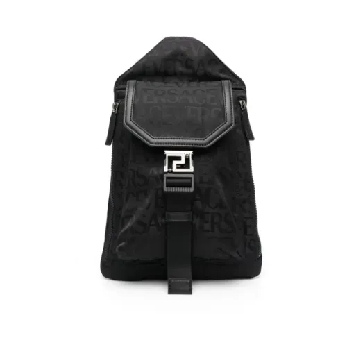 Versace , Versace Backpack.. Black ,Black male, Sizes: ONE SIZE