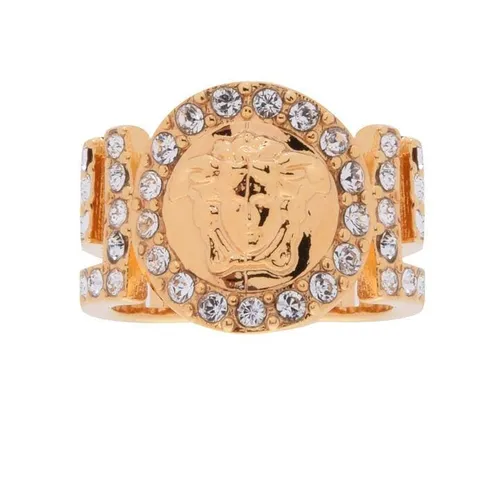 VERSACE Versace Icon Medusa Crystal Ring - Gold