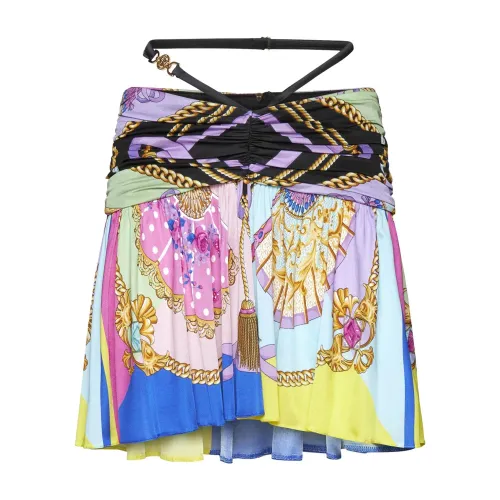 Versace , Versace Printed Mini Skirt ,Multicolor female, Sizes: