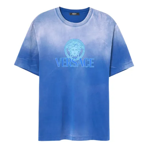 Versace , Versace T-shirts and Polos Blue ,Blue male, Sizes: